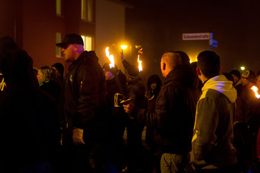 Nazi-Demo in Schneeberg