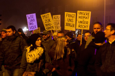 Nazi-Demo in Schneeberg
