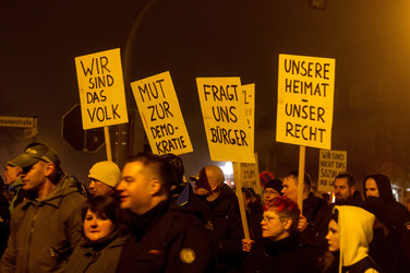 Nazi-Demo in Schneeberg