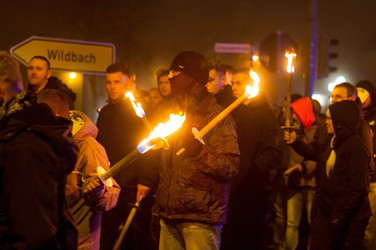 Nazi-Demo in Schneeberg
