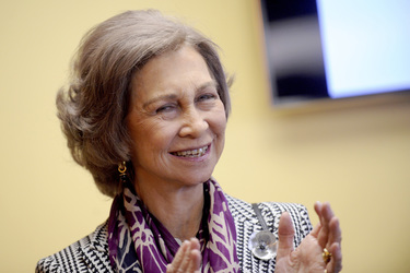 Königin Sophoia besucht die Middle School South Bronx, New York