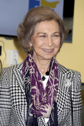 Königin Sophoia besucht die Middle School South Bronx, New York