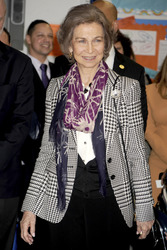 Königin Sophoia besucht die Middle School South Bronx, New York