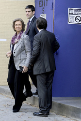 Königin Sophoia besucht die Middle School South Bronx, New York