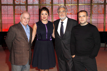 Daniel Barenboim, Anna Netrebko, Placido Domingo, Gaston Rivero