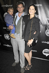 Josh Lucas mit Gattin Jessica Hernandez und Sohn Noah Rev Maurer
