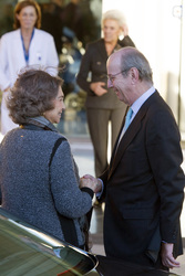 Die spanische Königsfamilie besucht König Juan Carlos im Krankenhaus, Pozuelo de Alarcon,