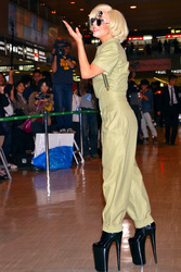 Ankunft von Lady Gaga in Japan
