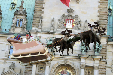 ZDF Dreharbeiten auf dem Weihnachtsmarkt, Hamburg