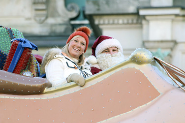 ZDF Dreharbeiten auf dem Weihnachtsmarkt, Hamburg