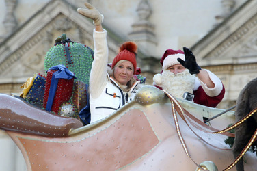 ZDF Dreharbeiten auf dem Weihnachtsmarkt, Hamburg