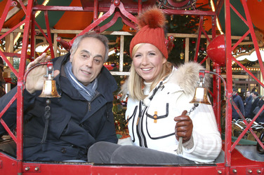 ZDF Dreharbeiten auf dem Weihnachtsmarkt, Hamburg