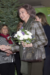 Königin Sofia und Prnzessin Letizia auf dem 'Nuevo Futuro' Weihnachtsmarkt, Madrid