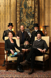 Irene Fleischlin, Moritz Sachs, Mirco Vogelsang und Schornsteinfege