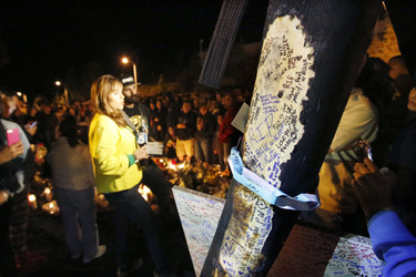 Fans am Unfallort von Paul Walker