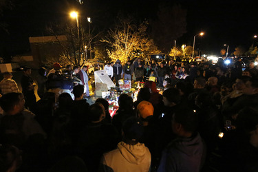 Fans am Unfallort von Paul Walker