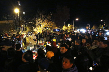 Fans am Unfallort von Paul Walker