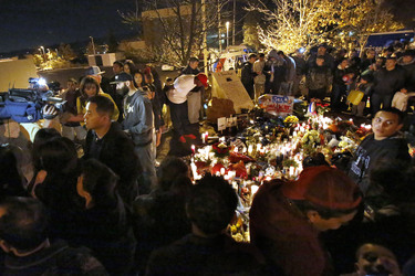 Fans am Unfallort von Paul Walker