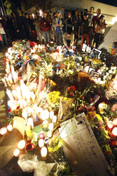 Fans am Unfallort von Paul Walker