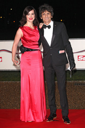 Ronnie Wood mit Gattin Sally Humphries