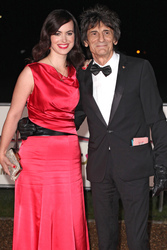 Ronnie Wood mit Gattin Sally Humphries