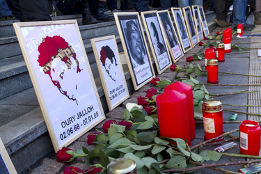 Mahnwache und Demo zum Todestag von Oury Jalloh, Dessau-Roßlau