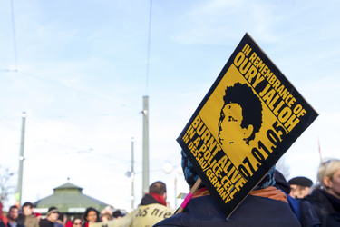 Mahnwache und Demo zum Todestag von Oury Jalloh, Dessau-Roßlau