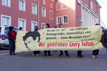 Mahnwache und Demo zum Todestag von Oury Jalloh, Dessau-Roßlau