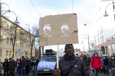 Mahnwache und Demo zum Todestag von Oury Jalloh, Dessau-Roßlau