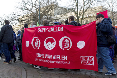 Mahnwache und Demo zum Todestag von Oury Jalloh, Dessau-Roßlau