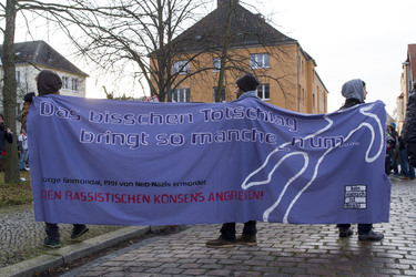 Mahnwache und Demo zum Todestag von Oury Jalloh, Dessau-Roßlau