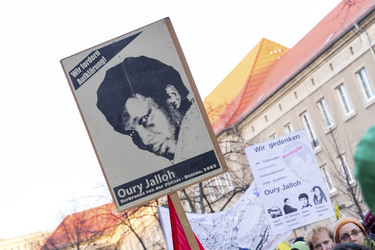 Mahnwache und Demo zum Todestag von Oury Jalloh, Dessau-Roßlau