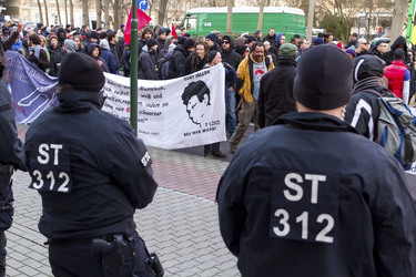 Mahnwache und Demo zum Todestag von Oury Jalloh, Dessau-Roßlau