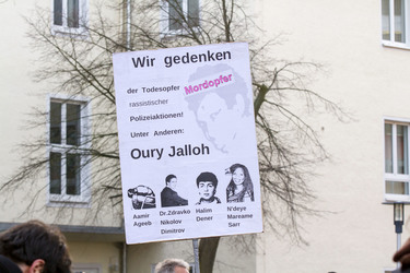 Mahnwache und Demo zum Todestag von Oury Jalloh, Dessau-Roßlau