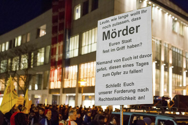 Mahnwache und Demo zum Todestag von Oury Jalloh, Dessau-Roßlau