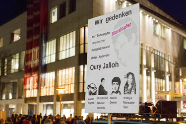Mahnwache und Demo zum Todestag von Oury Jalloh, Dessau-Roßlau