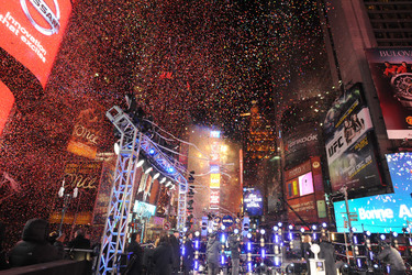New Year's Eve 2014 am Times Square, New York