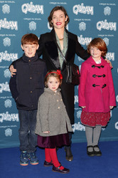 Camilla Rutherford mit Kindern Hector, Nancy und Maud
