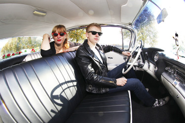 1959 Photo Shooting mit Cadillac Sedan DeVille, Hessisch Oldendorf