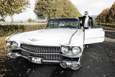 1959 Photo Shooting mit Cadillac Sedan DeVille, Hessisch Oldendorf