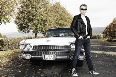 1959 Photo Shooting mit Cadillac Sedan DeVille, Hessisch Oldendorf