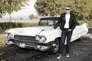 1959 Photo Shooting mit Cadillac Sedan DeVille, Hessisch Oldendorf