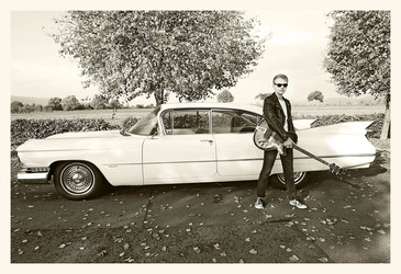 1959 Photo Shooting mit Cadillac Sedan DeVille, Hessisch Oldendorf