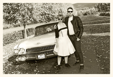 1959 Photo Shooting mit Cadillac Sedan DeVille, Hessisch Oldendorf
