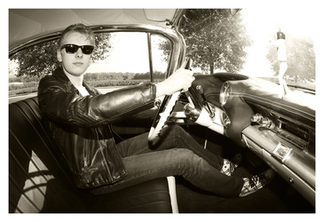 1959 Photo Shooting mit Cadillac Sedan DeVille, Hessisch Oldendorf