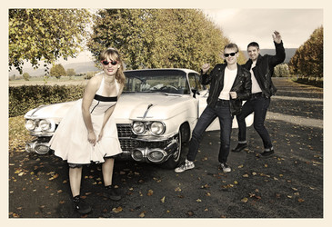 1959 Photo Shooting mit Cadillac Sedan DeVille, Hessisch Oldendorf
