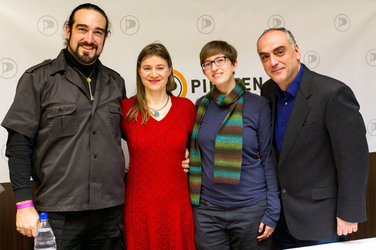 Björn Niklas Semrau, Anke Domscheit-Berg, Julia Reda, Fotios Amanatides
