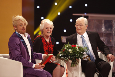 Ross Antony mit seinen Eltern Vivien und Denis Catterall