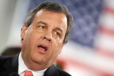 Chris Christie trifft Sandy-geschädigte Hausbesitzer, Manahawkin