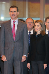 Prinz Felipe und Prinzessin Letizia auf der Fitur Messe, Madrid